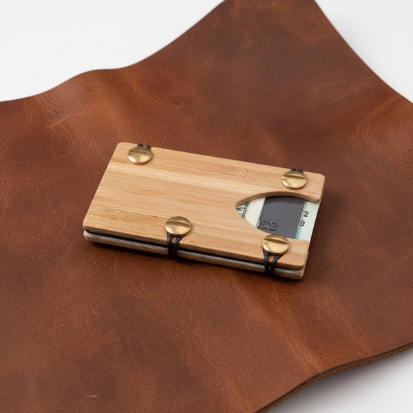 Minimalist Bamboo Wallet - Bound Tight Wallets 